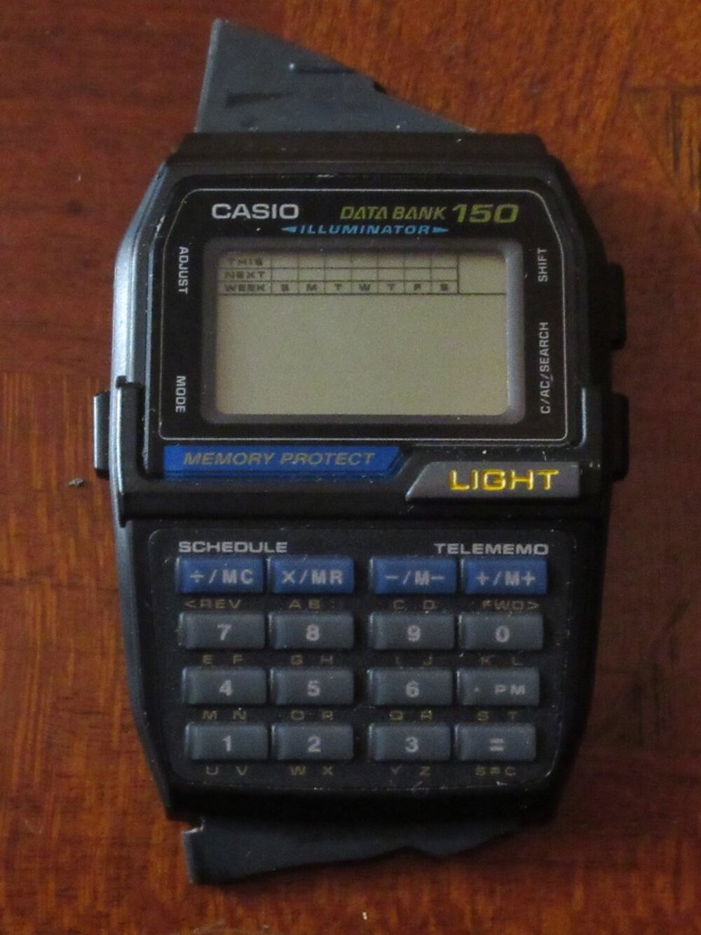 Rare Vintage Retro Casio DBC-150 Databank Digital Watch (For parts, no strap)